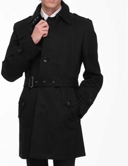 Perfect Suit FActory 黒 トレンチコート メンズ